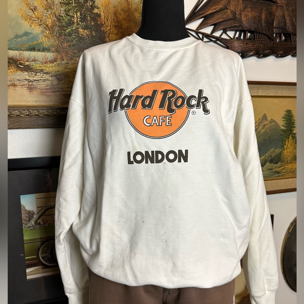 Vintage Hard Rock Cafe "London" Crewneck Sweatshirt-Large
